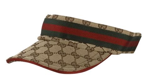 gucci logo jacquard visor hat